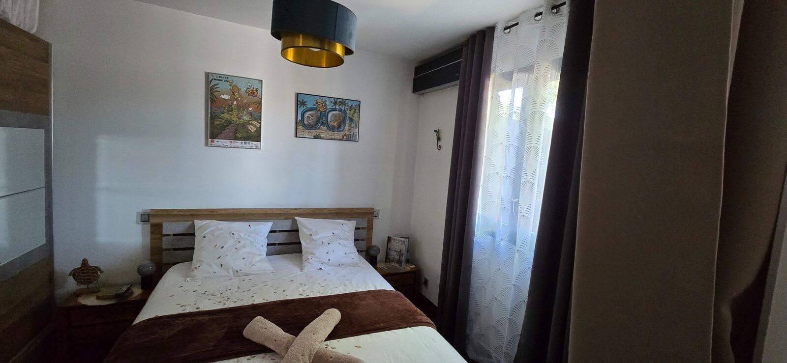 Vue de face de la chambre double